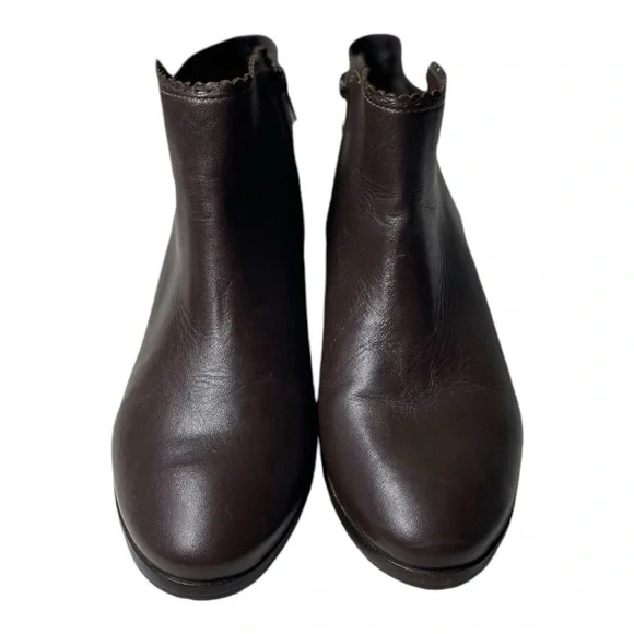 Jack Rogers Women’s Bailee Brown Leather Ankle Boots - Picture 3 of 11